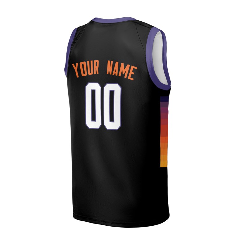 Personalized 2025/26 Phoenix Suns Basketball Jersey - Black Swingman City Style, Custom Name & Number-4