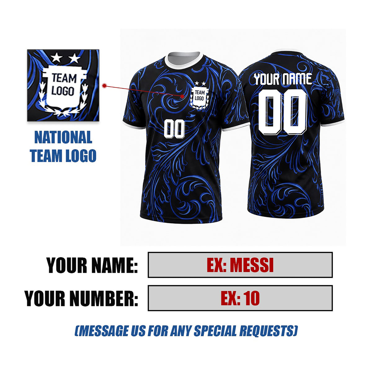 Personalized 2026 Argentina Away Soccer Jersey – Custom Name & Number-2