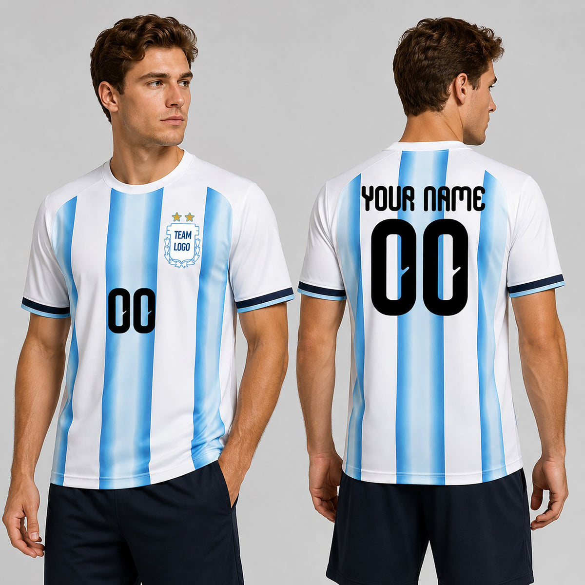 Personalized 2026 Argentina Home Soccer Jersey – Custom Name & Number-1