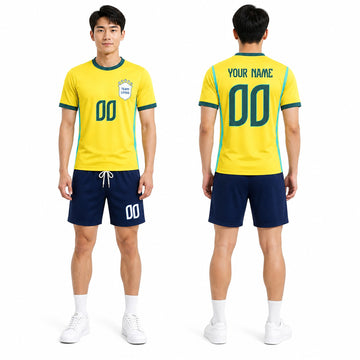 Personalized 2026 Brazil Home Soccer Jersey – Custom Name & Number-1