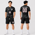 Personalized 2026 Canada Home Grunge Black Soccer Jersey – Custom Name & Number-1