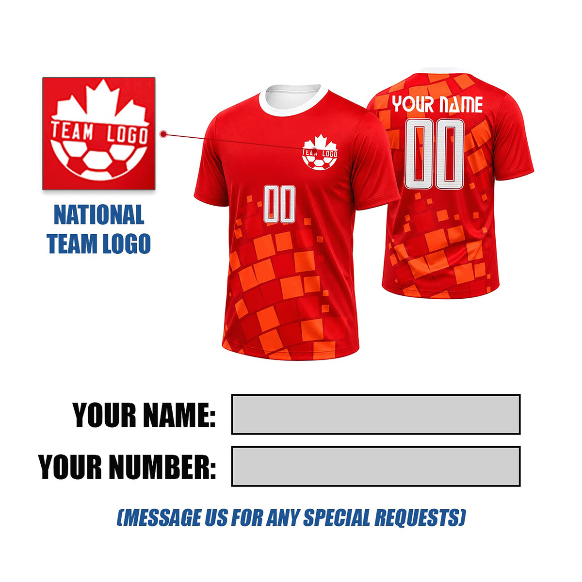 Personalized 2026 Canada Host Country Soccer Jersey – Custom Name & Number-2