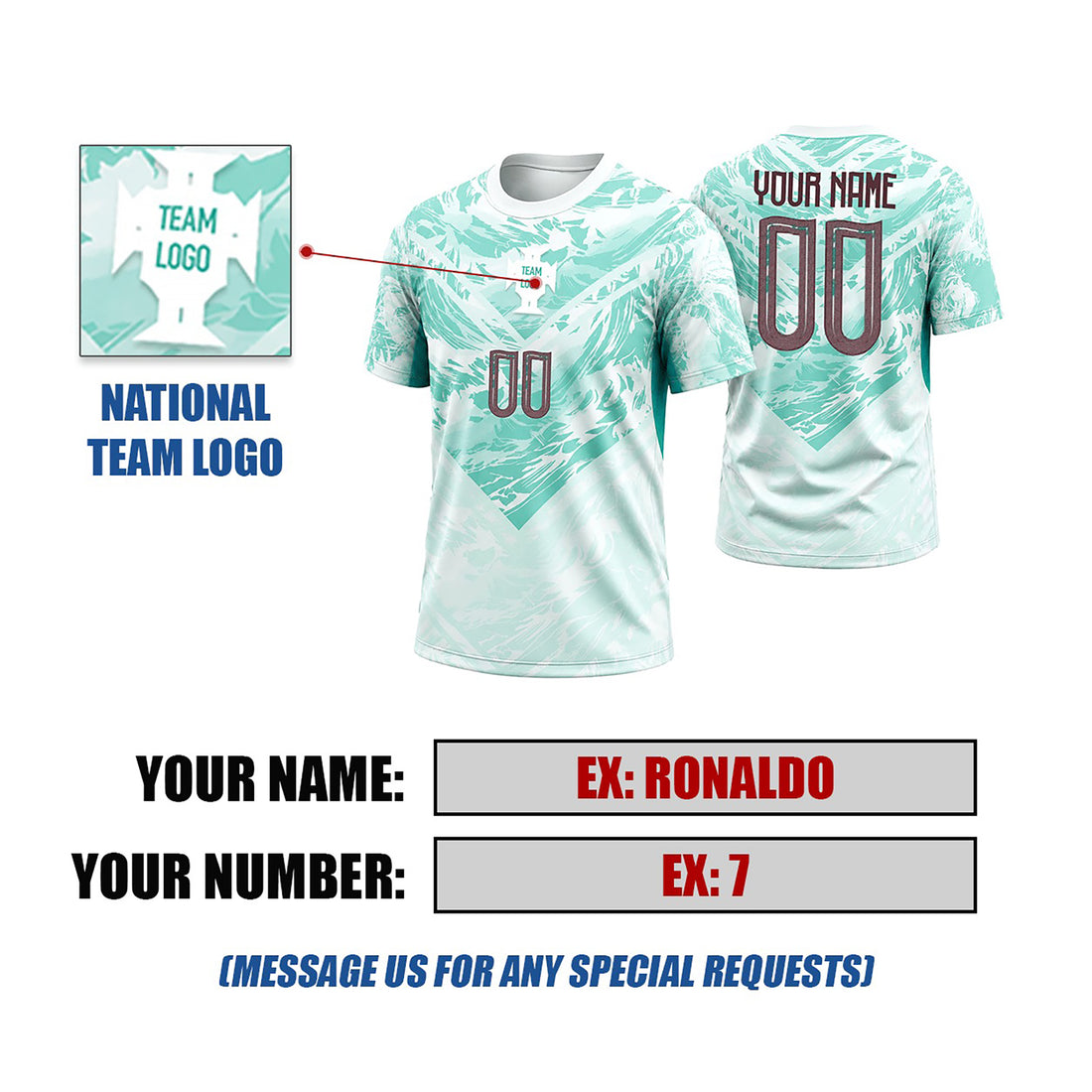 Personalized 2026 Portugal Away Soccer Jersey – Custom Name & Number-1