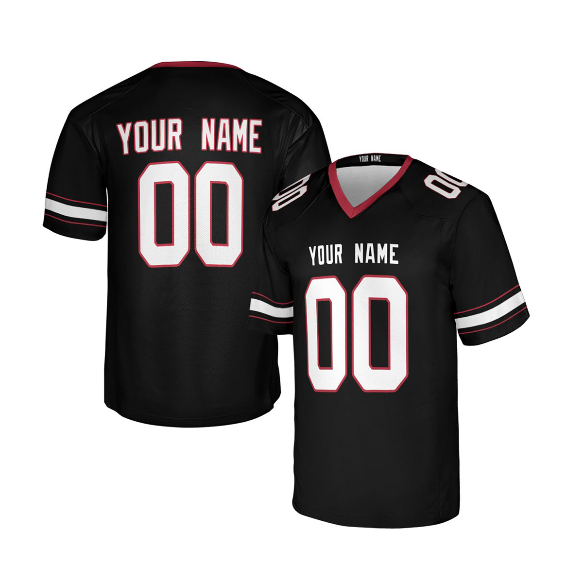 Personalized Arizona Cardinals Football Jersey - Black Game Fan Style, Custom Name & Number-3