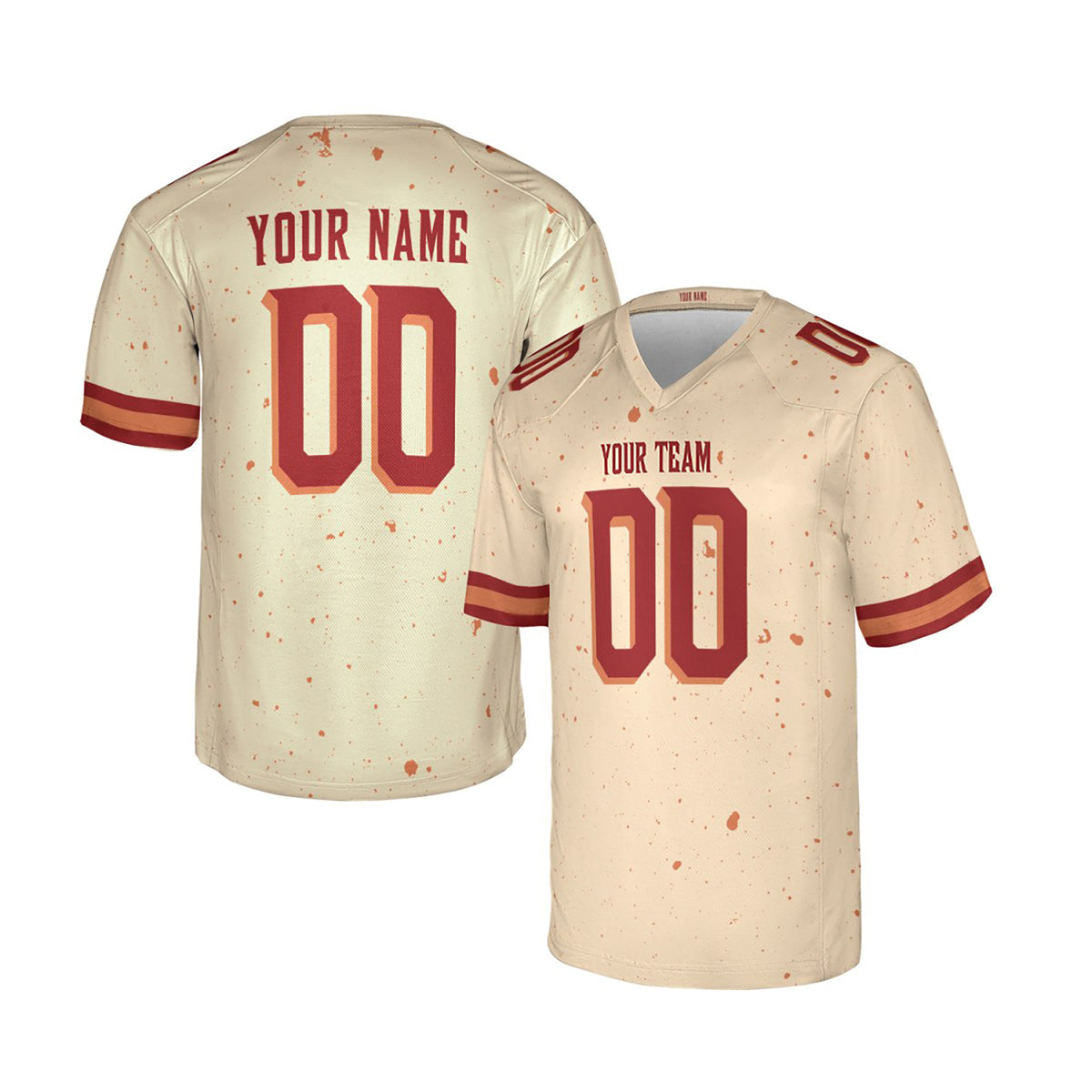 Personalized Arizona Cardinals Football Jersey - Natural Red 2025 Rivalries Style, Custom Name & Number-3