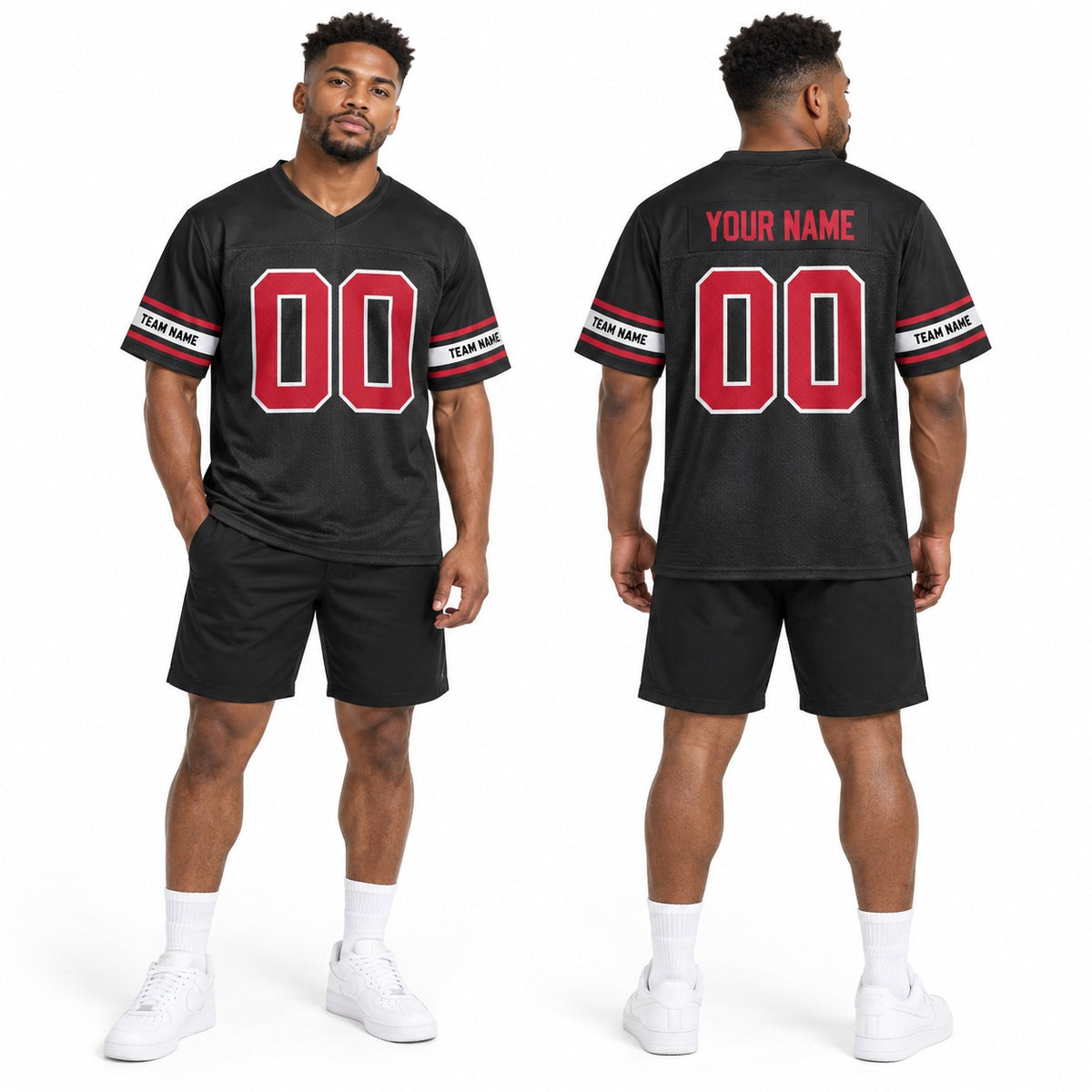 Personalized Arizona Cardinals Football Jersey – Black Alternate Style, Custom Name Patch, Team Name, Number & Logo-1