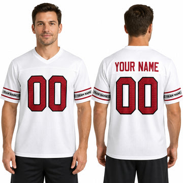 Personalized Arizona Cardinals Football Jersey – White Vapor F.U.S.E. Limited Style, Custom Name Patch, Team Name, Number & Logo-1