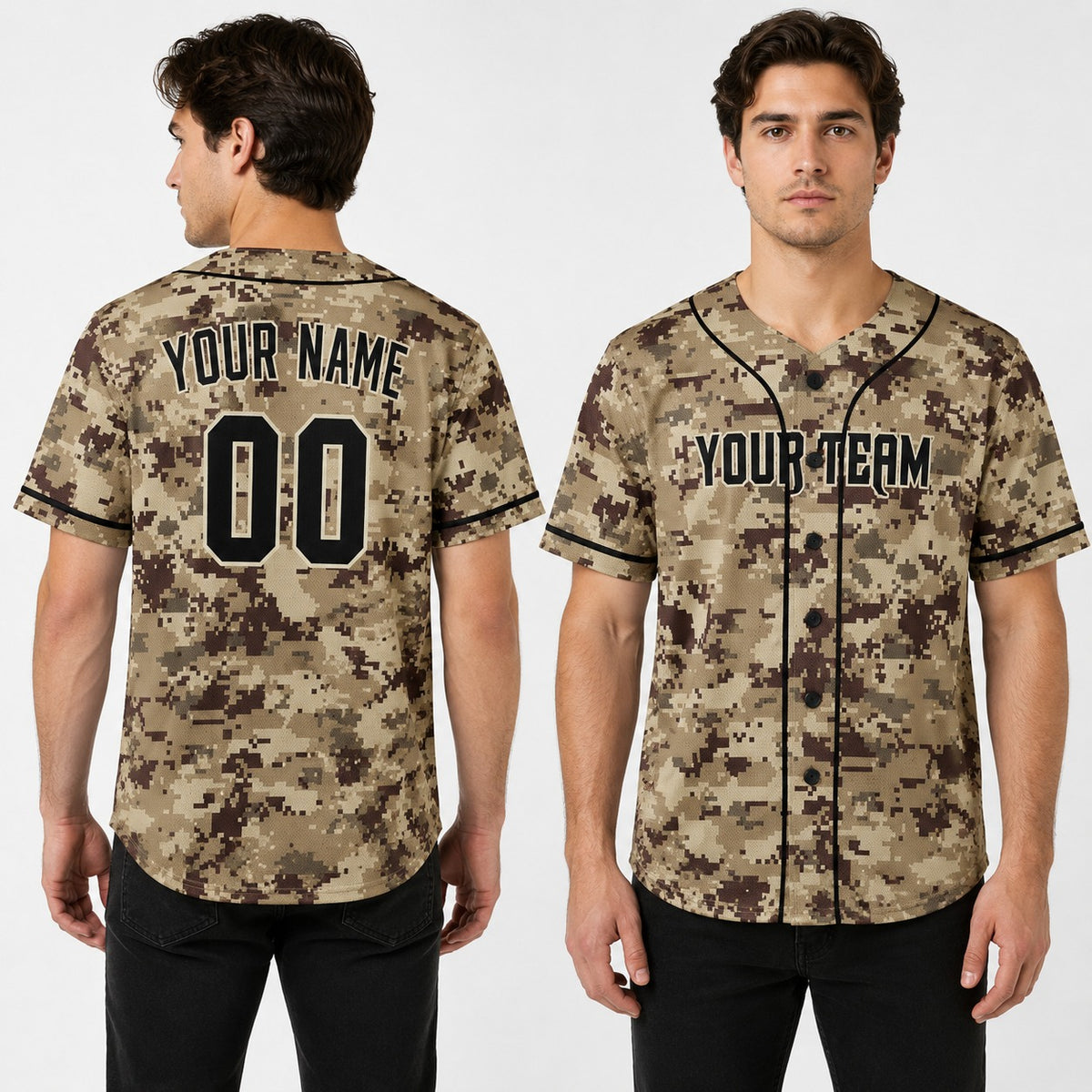Personalized Arizona Diamondbacks Baseball Jersey - Camo Style, Custom Name & Number-1