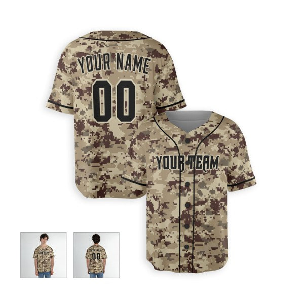Personalized Arizona Diamondbacks Baseball Jersey - Camo Style, Custom Name & Number-4