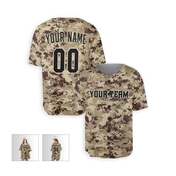 Personalized Arizona Diamondbacks Baseball Jersey - Camo Style, Custom Name & Number-5