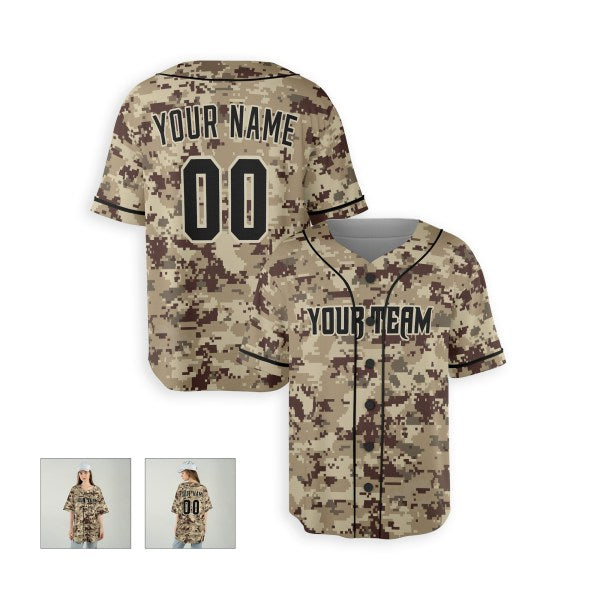 Personalized Arizona Diamondbacks Baseball Jersey - Camo Style, Custom Name & Number-6