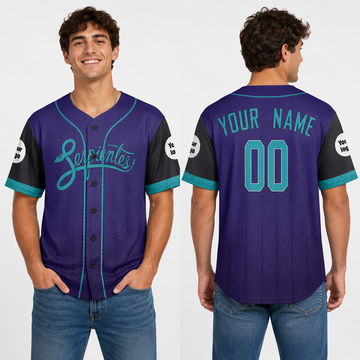 Personalized Arizona Diamondbacks Baseball Jersey - Purple Serpientes City Style, Custom Name & Number-1
