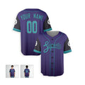 Personalized Arizona Diamondbacks Baseball Jersey - Purple Serpientes City Style, Custom Name & Number-3