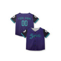 Personalized Arizona Diamondbacks Baseball Jersey - Purple Serpientes City Style, Custom Name & Number-8