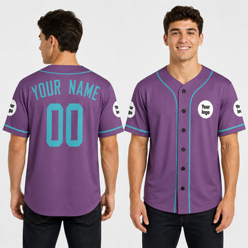 Personalized Arizona Diamondbacks Baseball Jersey - Purple Teal Fan Style, Custom Name & Number-1