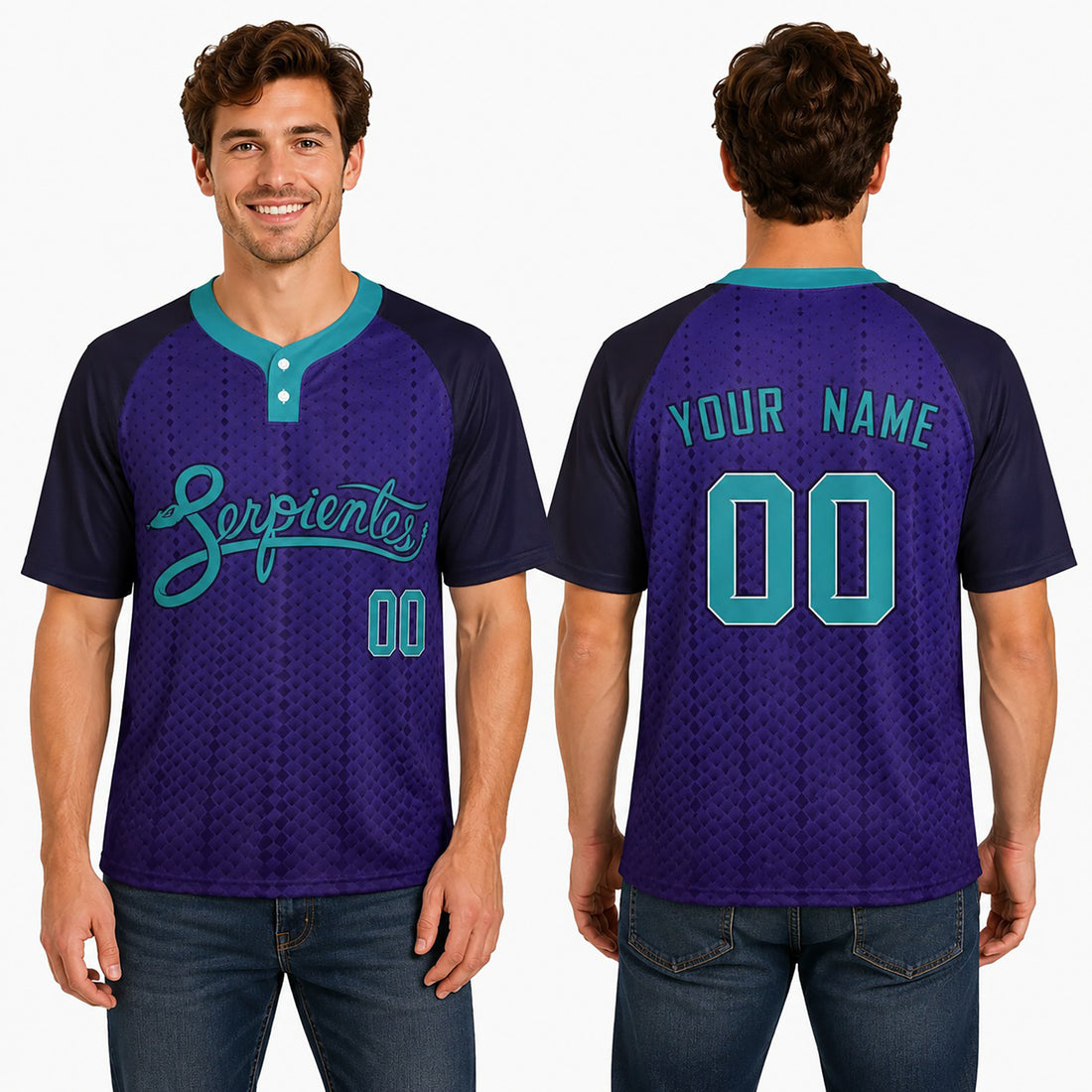 Personalized Arizona Diamondbacks Serpientes Two-Button Baseball Jersey - 2025 City Connect Style, Custom Name & Number-1