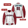 Personalized Arizona Diamondbacks Varsity Jacket – White Home Style, Custom Name & Number-2