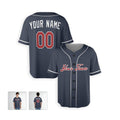 Personalized Atlanta Braves Baseball Jersey - Navy Alternate Style, Custom Name & Number-3