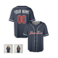 Personalized Atlanta Braves Baseball Jersey - Navy Alternate Style, Custom Name & Number-5