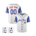 Personalized Atlanta Braves Baseball Jersey - White Blue City Style, Custom Name & Number-3