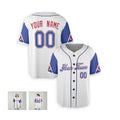 Personalized Atlanta Braves Baseball Jersey - White Blue City Style, Custom Name & Number-6