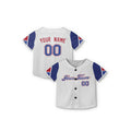Personalized Atlanta Braves Baseball Jersey - White Blue City Style, Custom Name & Number-8