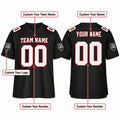 Personalized Atlanta Falcons 1992 Football Jersey – Black Retired Player Style, Custom Name Patch, Team Name, Number & Logo-2