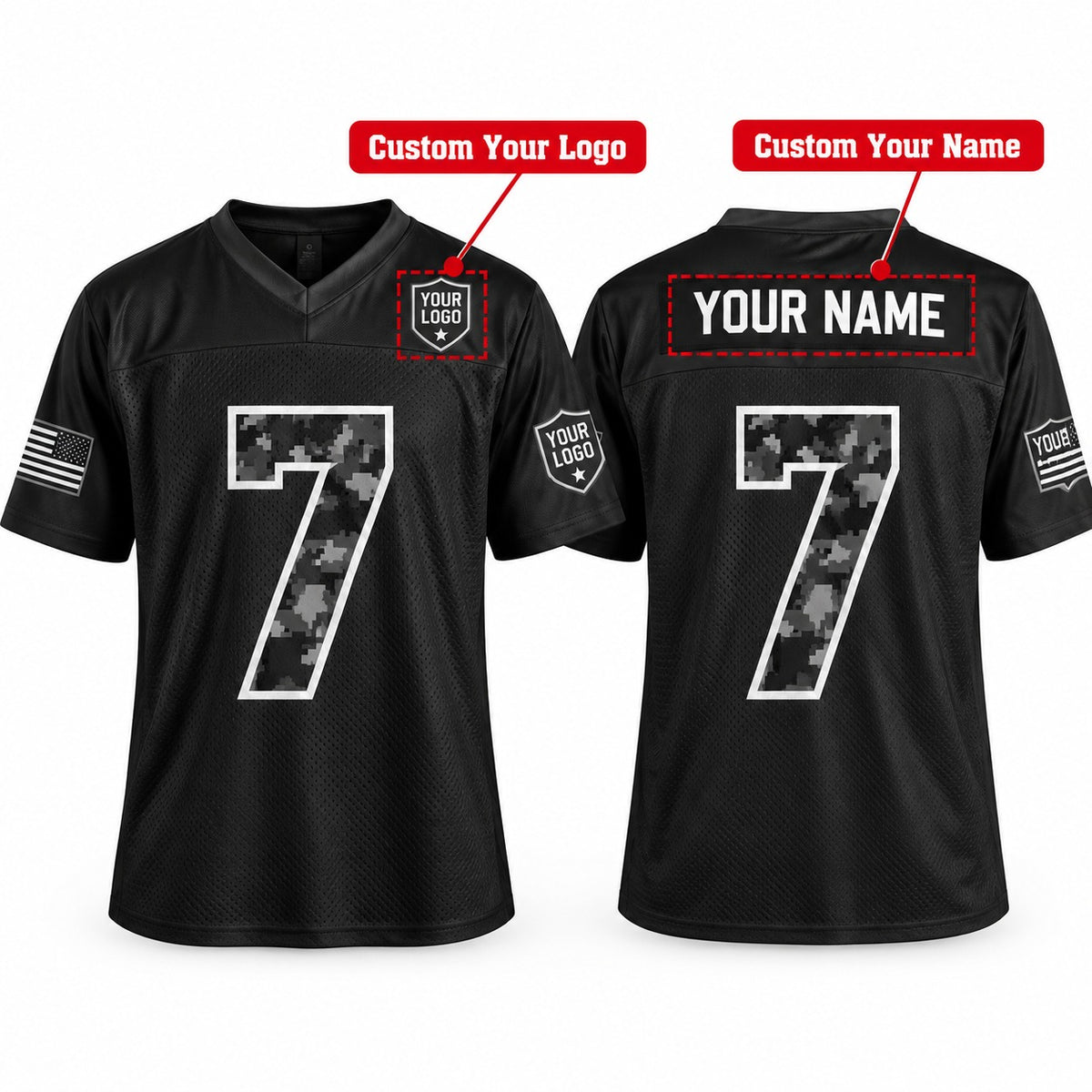 Personalized Atlanta Falcons 2026 Salute to Service Football Jersey – Black, Custom Name Patch, Team Name, Number & Logo-2