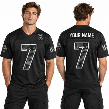 Personalized Atlanta Falcons 2026 Salute to Service Football Jersey – Black, Custom Name Patch, Team Name, Number & Logo-1