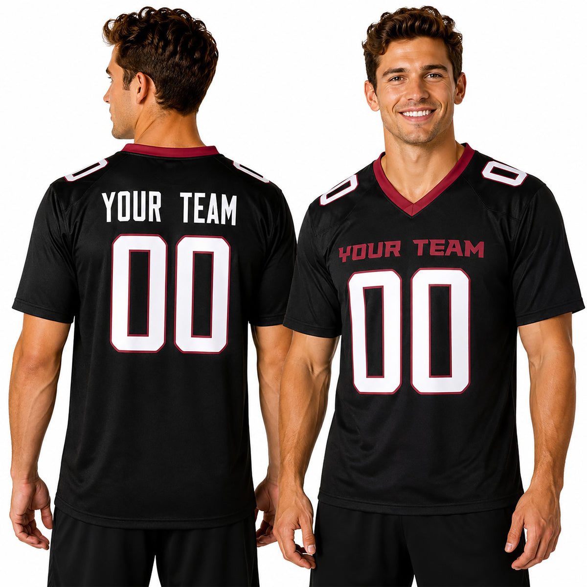 Personalized Atlanta Falcons Football Jersey - Black Fan Style, Custom Name & Number-1