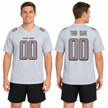 Personalized Atlanta Falcons Football Jersey – Gray Atmosphere Game Day Style, Custom Name & Number-1