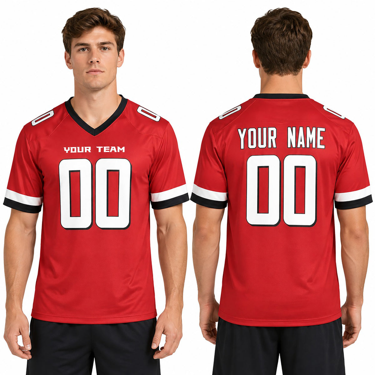 Personalized Atlanta Falcons Football Jersey - Red 2003 Legacy Retired Player Style, Custom Name & Number-1