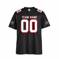 Personalized Atlanta Falcons Football Jersey – Black Throwback Style, Custom Name Patch, Team Name, Number & Logo-3