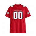 Personalized Atlanta Falcons Football Jersey – Red Game Style, Custom Name Patch, Team Name, Number & Logo-3