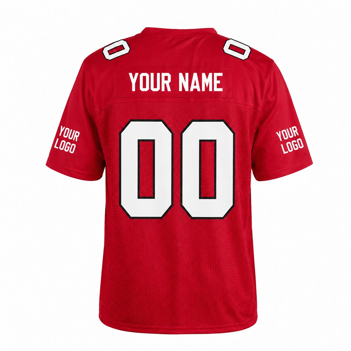 Personalized Atlanta Falcons Football Jersey – Red Game Style, Custom Name Patch, Team Name, Number & Logo-4