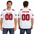 Personalized Atlanta Falcons Football Jersey – White Game Style, Custom Name Patch, Team Name, Number & Logo-1