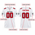 Personalized Atlanta Falcons Football Jersey – White Game Style, Custom Name Patch, Team Name, Number & Logo-2