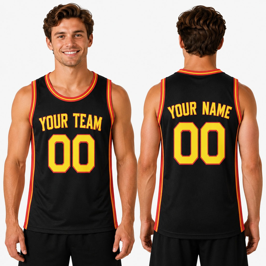 Personalized Atlanta Hawks Basketball Jersey - Black Swingman Statement Style, Custom Name & Number-1