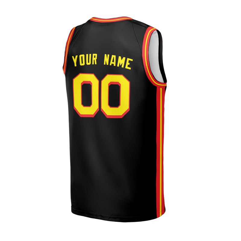 Personalized Atlanta Hawks Basketball Jersey - Black Swingman Statement Style, Custom Name & Number-4