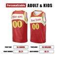 Personalized Atlanta Hawks Basketball Jersey - Red 1986/87 Swingman Hardwood Classics Style, Custom Name & Number-2