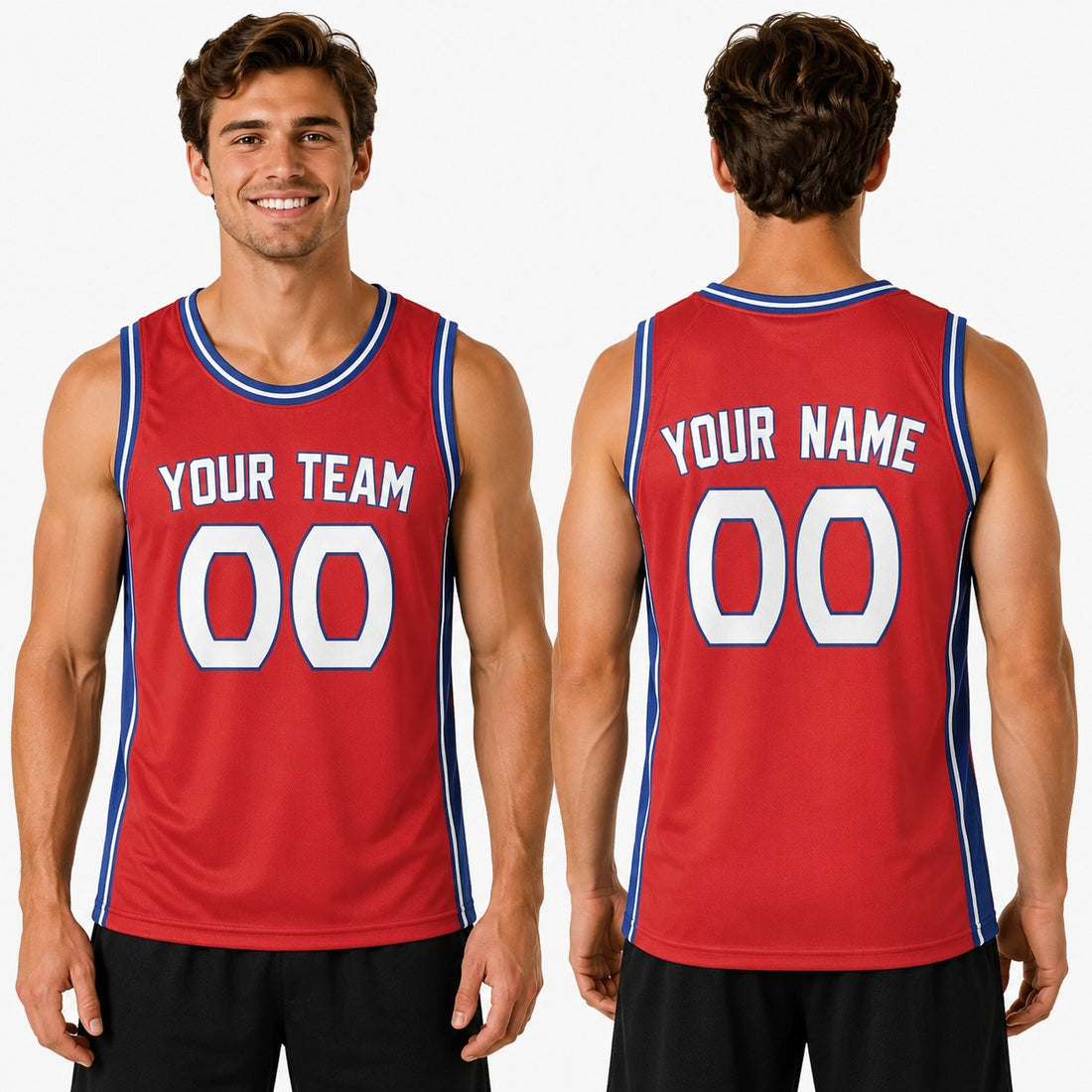 Personalized Atlanta Hawks Basketball Jersey - Red 2013/14 Hardwood Classics Swingman Style, Custom Name & Number-1
