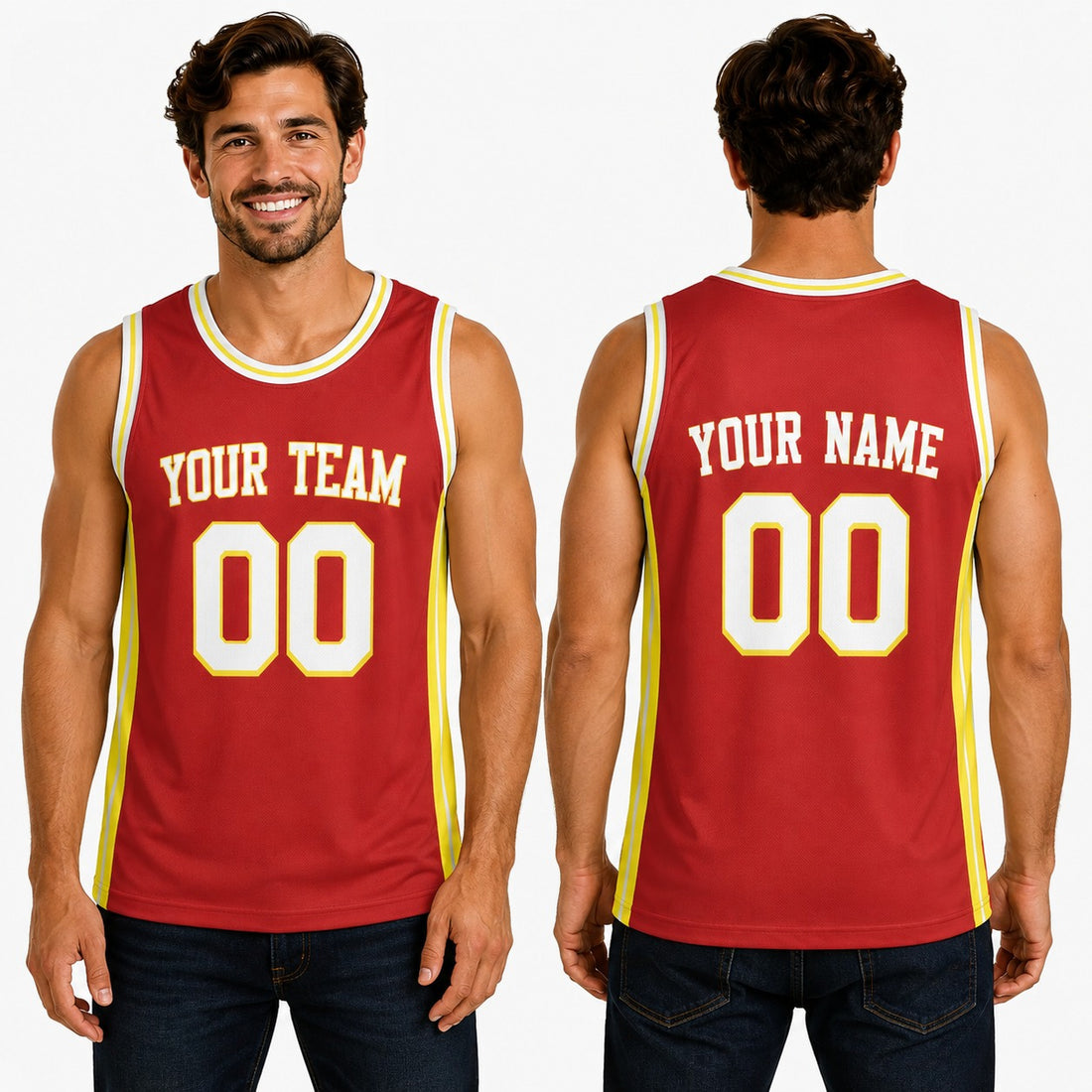 Personalized Atlanta Hawks Basketball Jersey - Red Fan-Inspired Style, Custom Name & Number-1