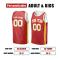 Personalized Atlanta Hawks Basketball Jersey - Red Fan-Inspired Style, Custom Name & Number-2