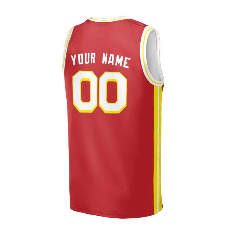 Personalized Atlanta Hawks Basketball Jersey - Red Fan-Inspired Style, Custom Name & Number-4