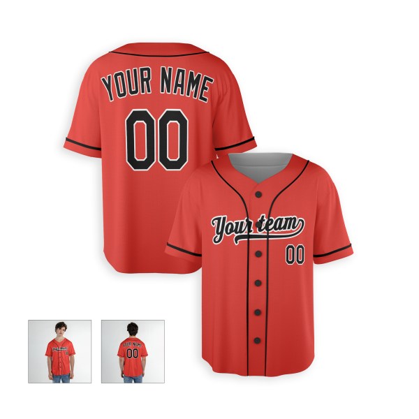 Personalized Baltimore Orioles Baseball Jersey - Orange 2nd Alternate Style, Custom Name & Number-4