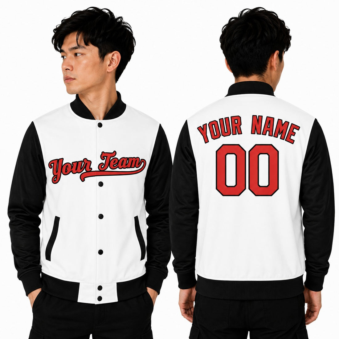 Personalized Baltimore Orioles Varsity Jacket – White Black Alternate Style, Custom Name & Number-1