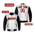 Personalized Baltimore Orioles Varsity Jacket – White Black Alternate Style, Custom Name & Number-2