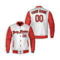 Personalized Baltimore Orioles Varsity Jacket – White Red Home Style, Custom Name & Number-3