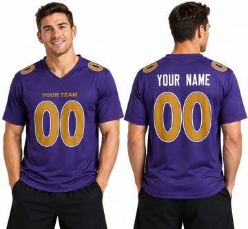 Personalized Baltimore Ravens Football Jersey – Purple Alternate Game Style, Custom Name & Number-1