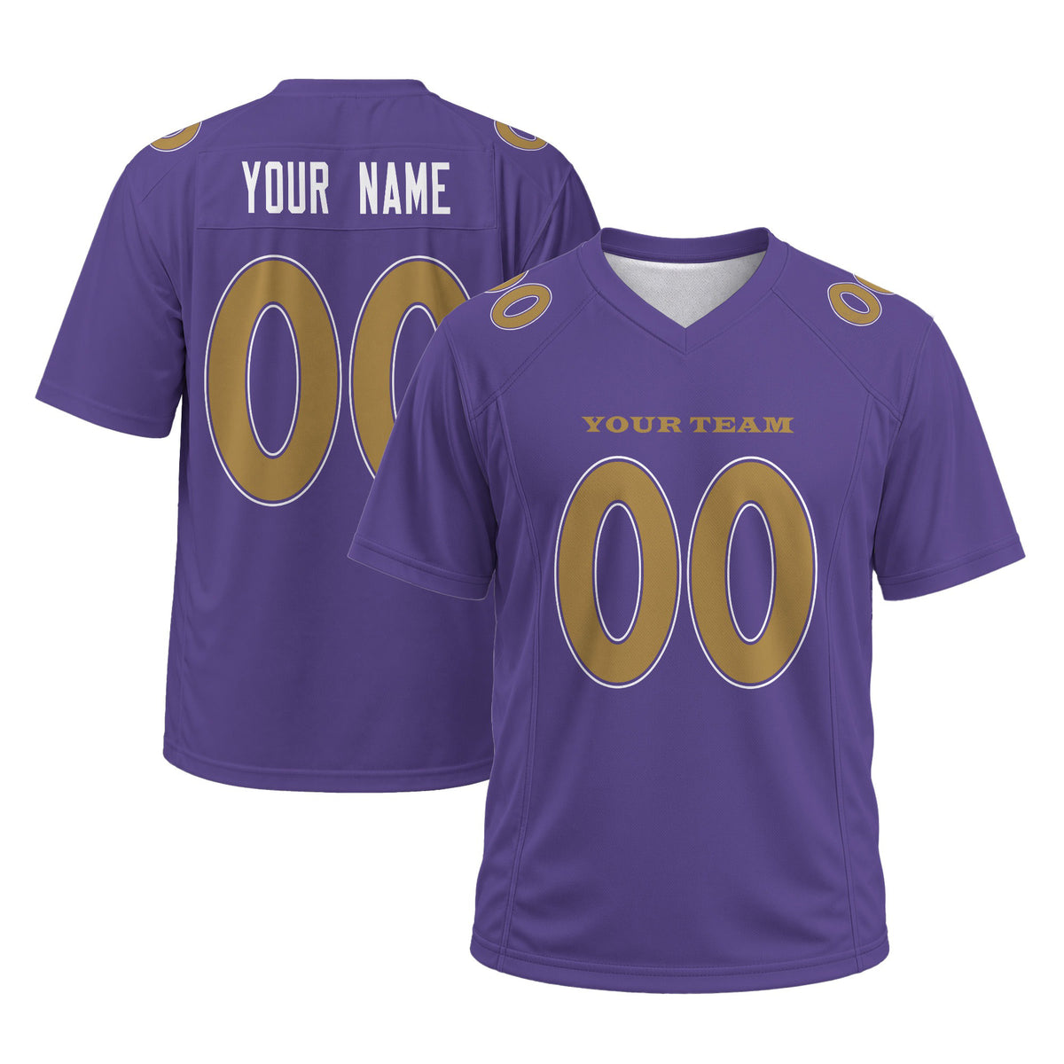 Personalized Baltimore Ravens Football Jersey – Purple Alternate Game Style, Custom Name & Number-3